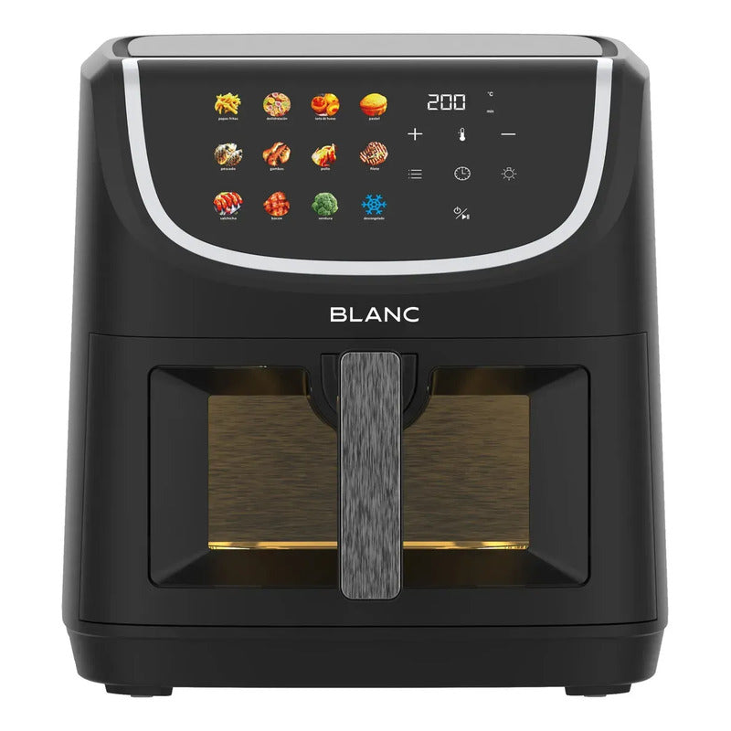 Freidora De Aire Blanc Digital 12 Programas 8l 1800w Bfn8 Negro 8 Litros