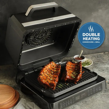 Freidora De Aire Sin Aceite Multifunción Peabody Pe-afg02n 7 Litros 1650w Color Negro