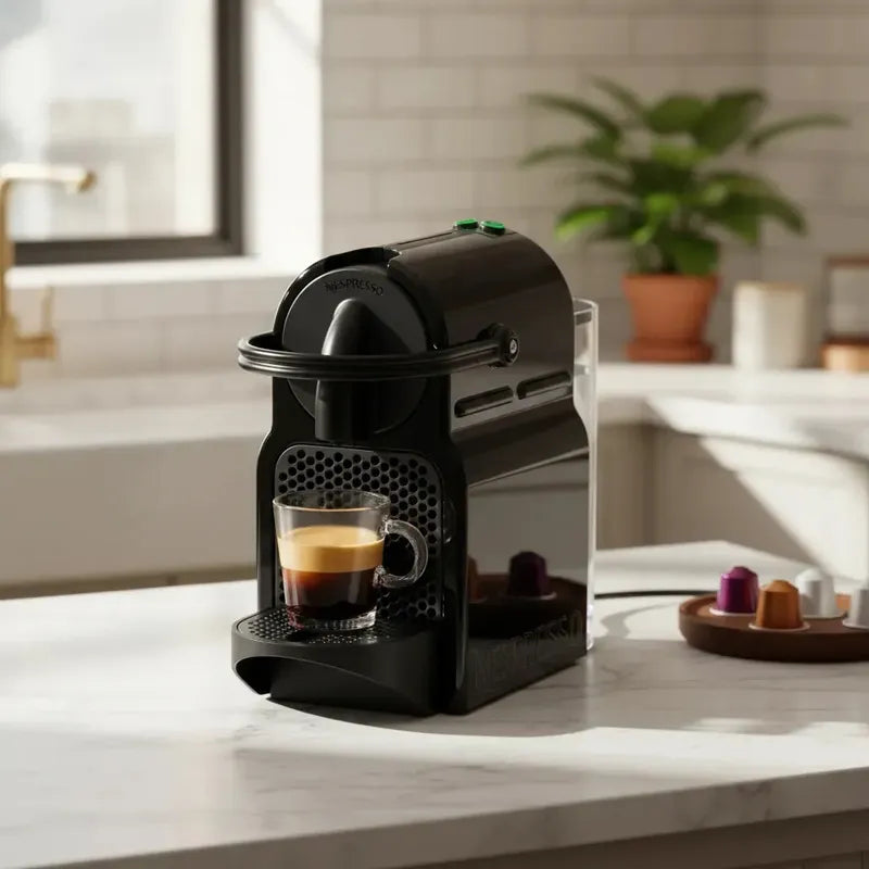 Cafetera Nespresso Inissia Negra Negro