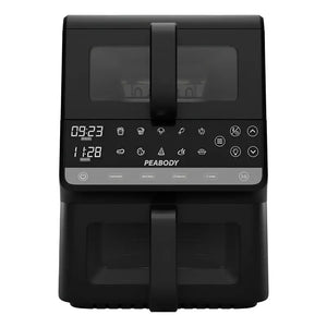 Freidora De Aire Peabody Pe-afdl104n Doble Canasta 10 L Negro
