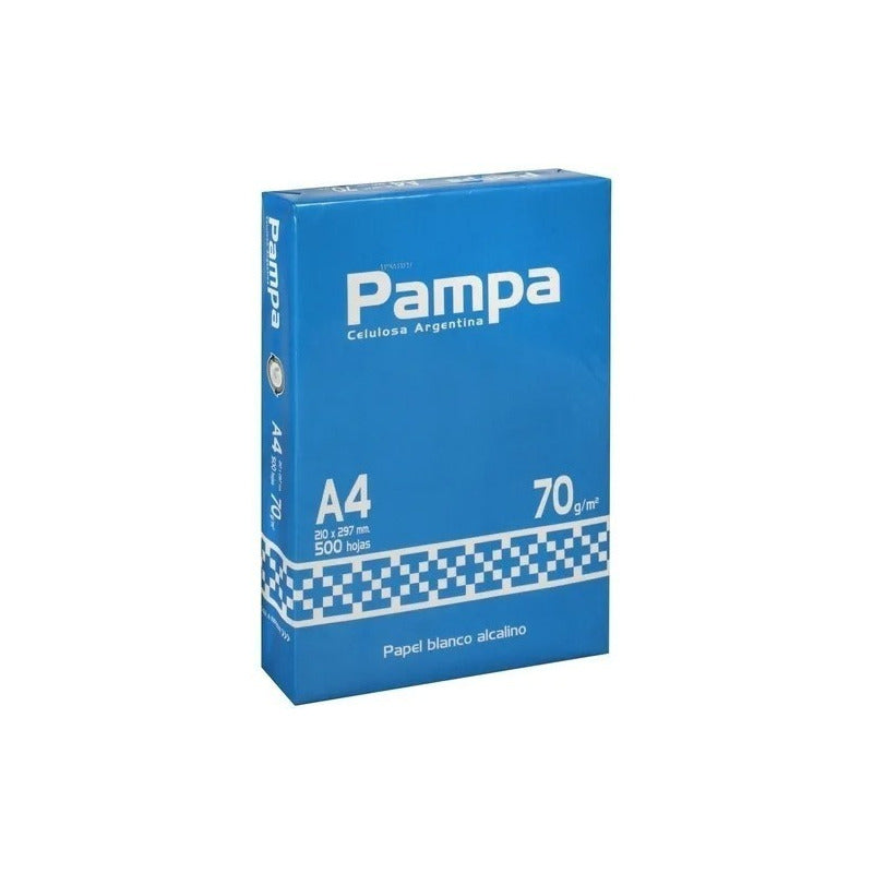 Resma Pampa A4 70 G Papel Blanco 500 Hojas Blanco