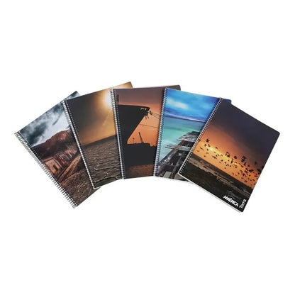 Cuaderno Universitario A4 America Terra Pq X 10 Rayado C/esp Varios