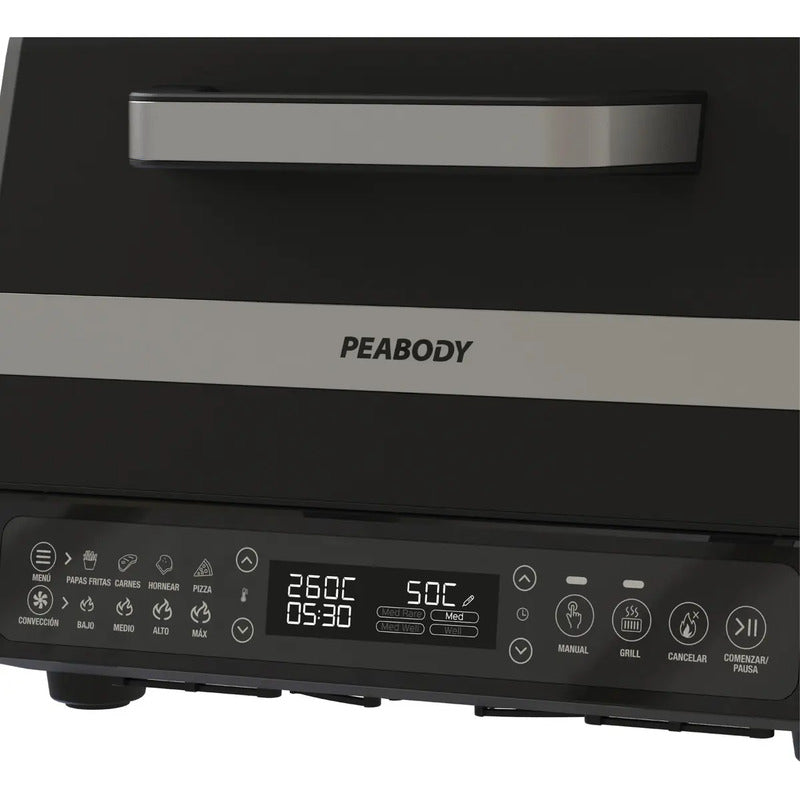 Freidora De Aire Sin Aceite Multifunción Peabody Pe-afg02n 7 Litros 1650w Color Negro