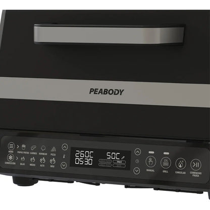 Freidora De Aire Sin Aceite Multifunción Peabody Pe-afg02n 7 Litros 1650w Color Negro