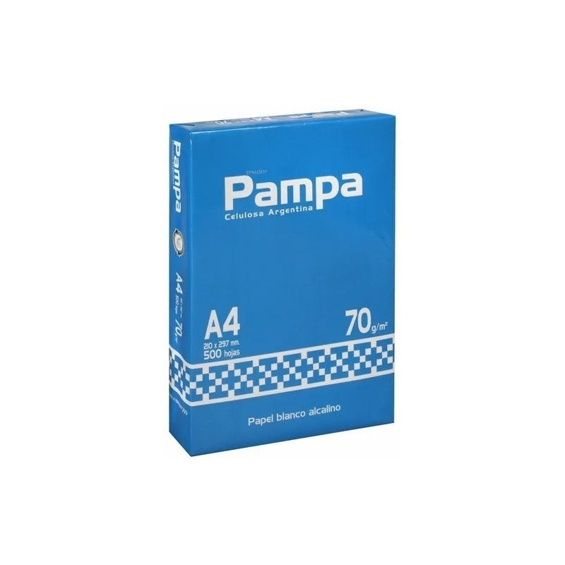 Kit 10 Resmas Pampa A4 70 G Papel Blanco Caja X10 U Blanco