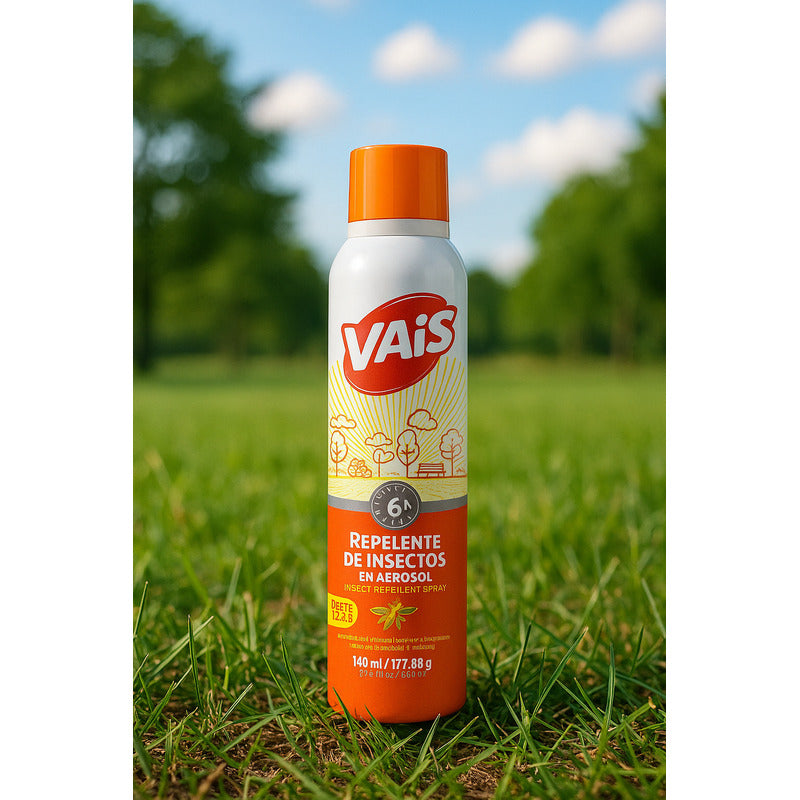 Repelente Para Mosquitos Vais En Aerosol 140ml Pack X 12