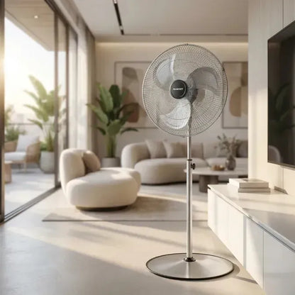 Ventilador De Pie Peabody Pe-vp250 Turbo Con Palas De Metal 50 Hz/60 Hz 50.8 Cm Gris 3