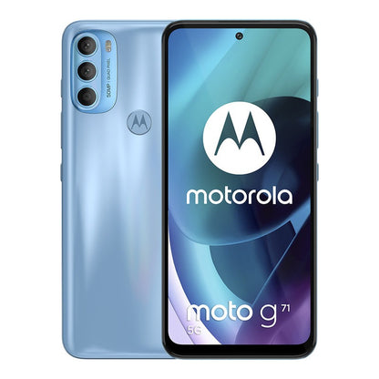 Celular Moto G71 5g 128gb + 6gb Ram Oled Nfc Liberado Color Azul - Excelente (Reacondicionado)