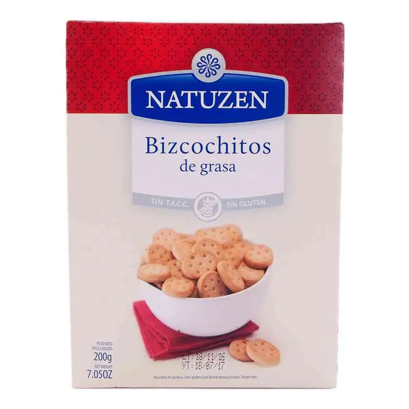 Galletitas De Grasa Bizcochitos Natuzen Sin Tacc X 200g