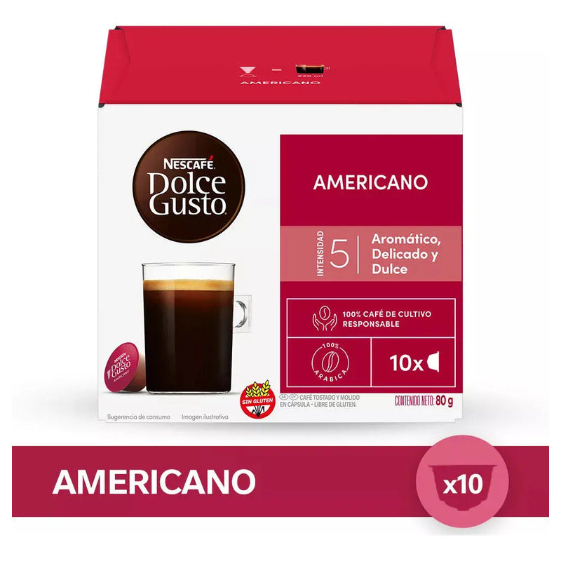 Café Americano Nescafé Dolce Gusto Sin Tacc Con Sabor Equilibrado