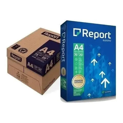 Report A4 Papel Fotocopia Color Blanco De 2500 Unidades Por Pack