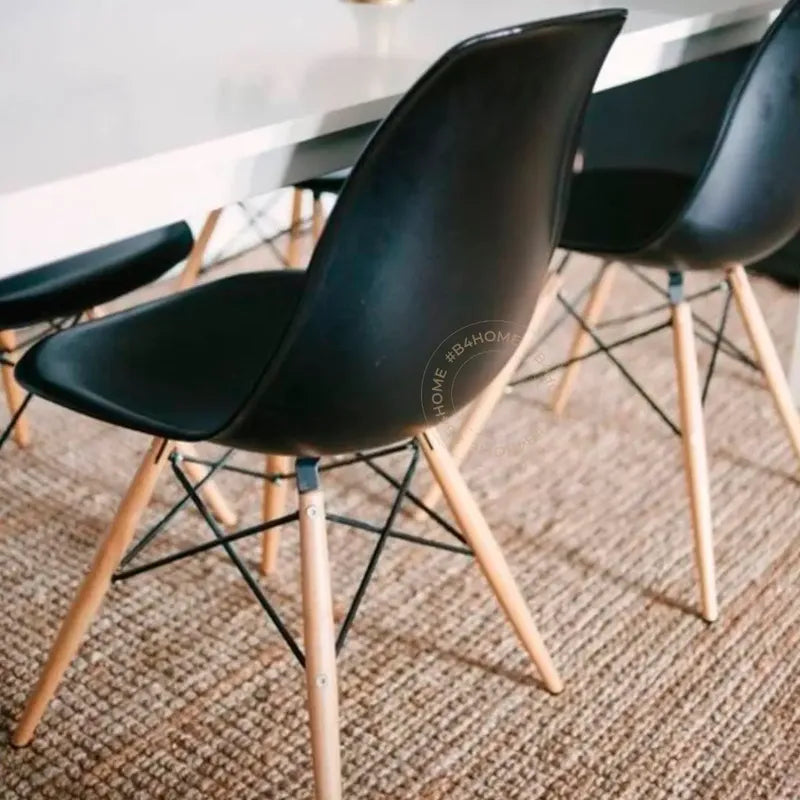 Silla Eames X4 Diseño Living Comedor Cocina X4  Negro
