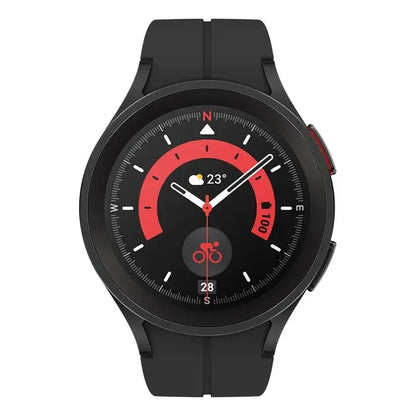 Samsung Galaxy Watch 5 Bt Pro Sm-r920 45mm Bluetooth Wifi Gps Black Titanium Malla Silicona 20mm - Excelente (Reacondicionado) Titanio Negro