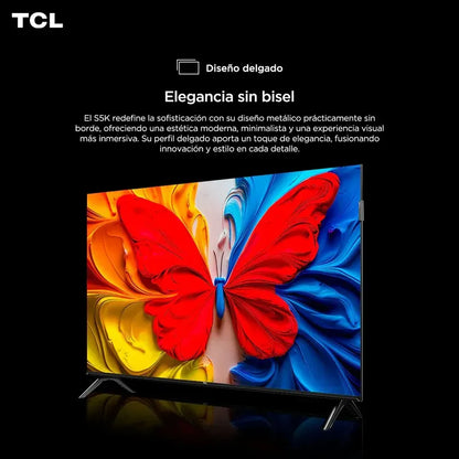 Smart Tv Tcl 50 50s5k Qled Full Hd Google Tv Hdr10 Dolby Audio Wi-fi Bluetooth Hdmi Usb Vesa Diseño Sin Bordes 50s5k