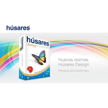 Resma Papel Husares Design A4 X100 Hojas 150gr Color Blanco