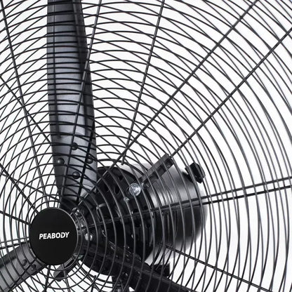 Ventilador De Pared Y De Pie Peabody Pe-vi260m Con Palas De Aluminio 66.04 Cm Negro 3