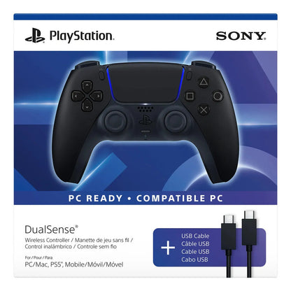 Sony Playstation Dualsense Joystick Inalámbrico Black Ps5 - Pc Ready Negro