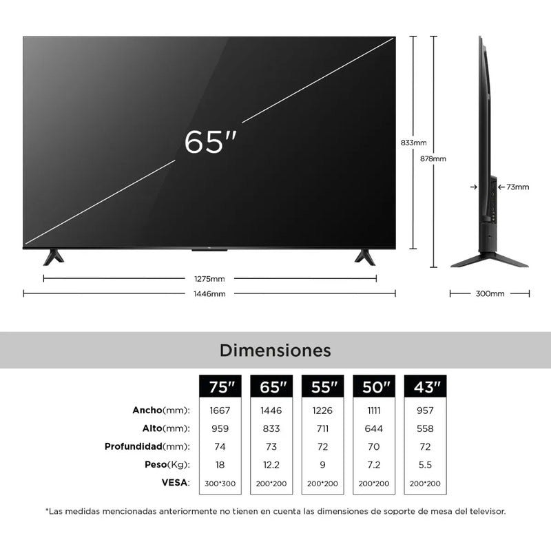 Smart Tv Led Tcl 65v6c Uhd Google Tv-rv