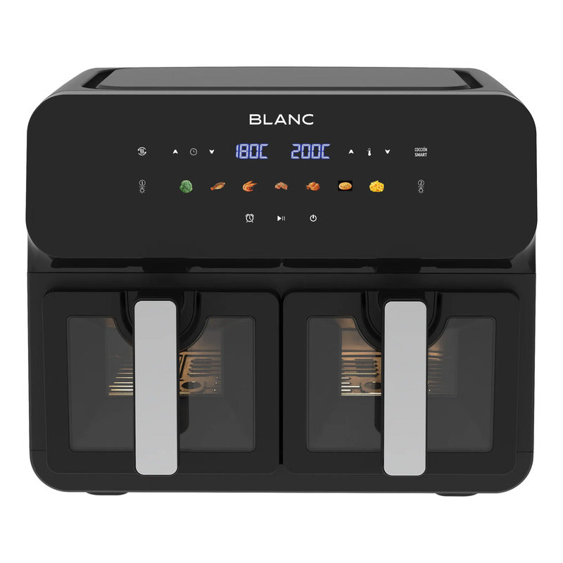 Freidora De Aire Doble Blanc Digital 9l 1700w Bfnd9 Negro