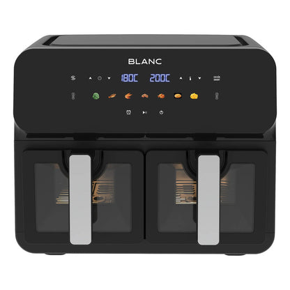 Freidora De Aire Doble Blanc Digital 9l 1700w Bfnd9 Negro