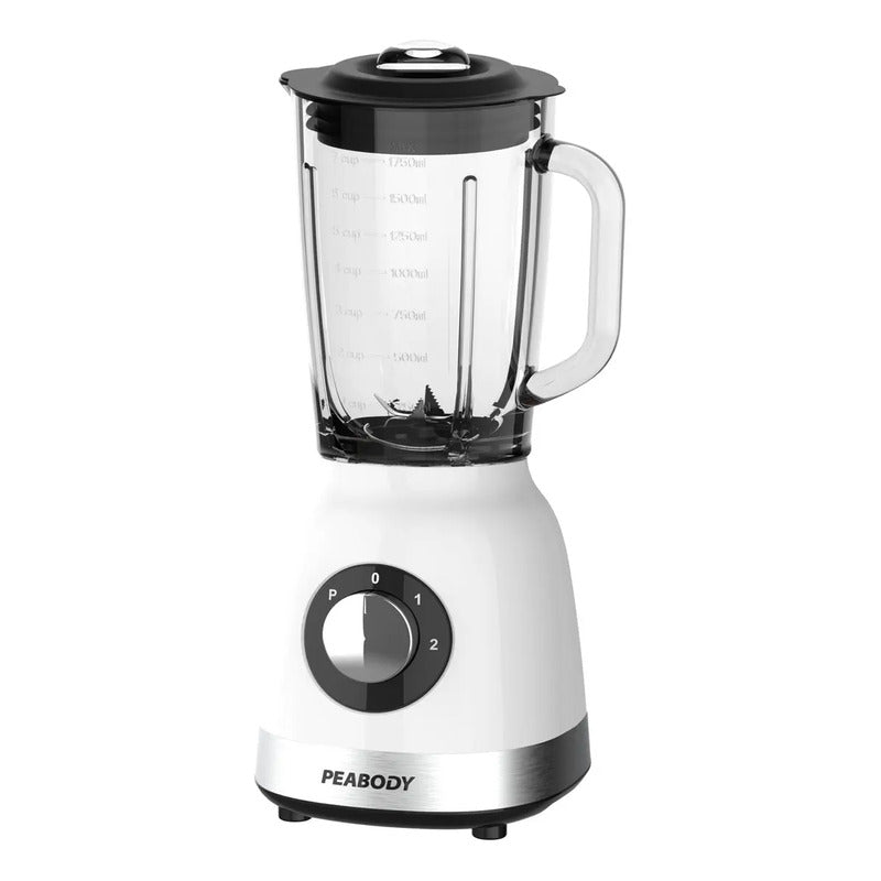 Licuadora Peabody Pe-ln810b Blanca 2 Vel. 800w Jarra Vidrio Color Blanco