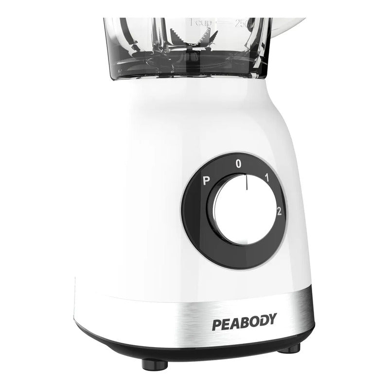Licuadora Peabody Pe-ln810b Blanca 2 Vel. 800w Jarra Vidrio Color Blanco