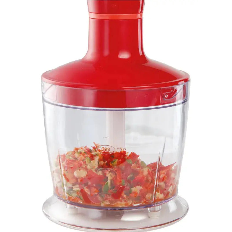 Licuadora De Mano Mixer Peabody Pe-lma323r 600w Roja 2 Vel. Color Rojo