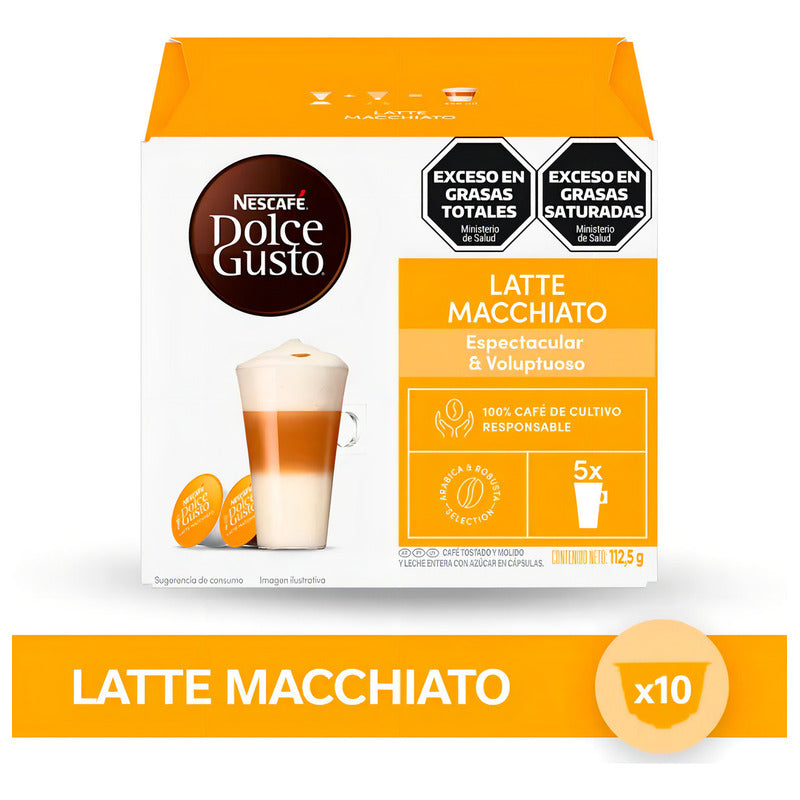 Café Latte Macchiato En Cápsula Nescafé Dolce Gusto Cápsulas