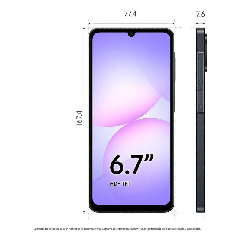 Samsung Galaxy A07 64gb 4gb Ram Negro
