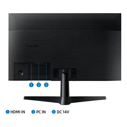 Monitor 22  Fhd Con Panel Ips 75hz Y Bordes Ultradelgados Samsung Negro