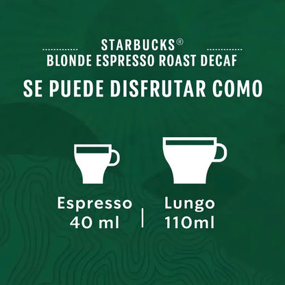 Café Blonde Espresso Roast Decaf En Cápsula Starbucks By Nespresso Sin Tacc
