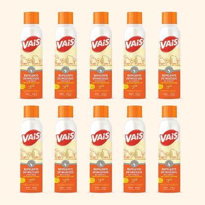 Repelente Para Mosquitos Vais En Aerosol 140ml Pack X 12