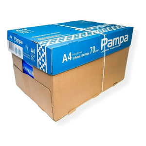 Kit 10 Resmas Pampa A4 70 G Papel Blanco Caja X10 U Blanco