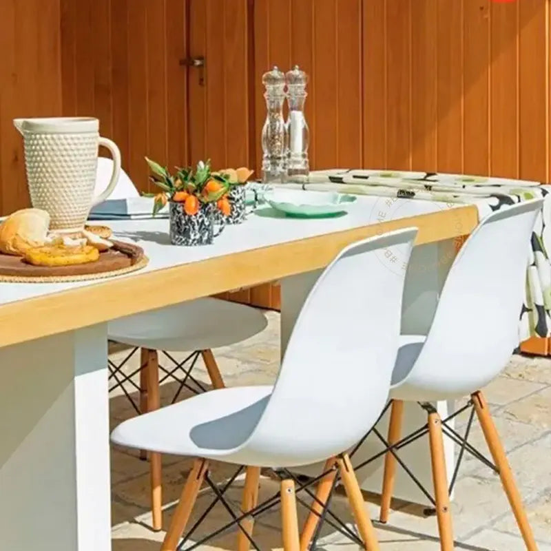 Silla Eames X4 Diseño Living Comedor Cocina Full Baires4 Cantidad De Sillas Por Set 4 Color De La Estructura De La Silla Blanco Liso
