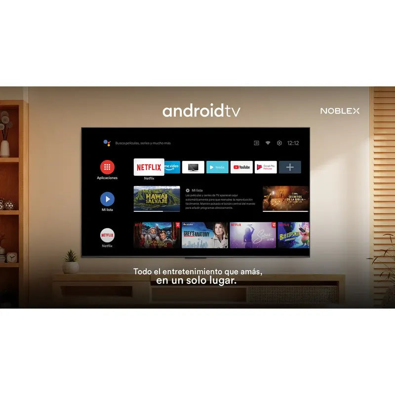 Smart Tv 43  Noblex Full Hd Led Android Tv Imagen Brillante Y Sonido Claro Pantalla Nítida Diseño Moderno Conexión Wifi Integrada Ideal Para Cine En Casa Videojuegos Y Streaming