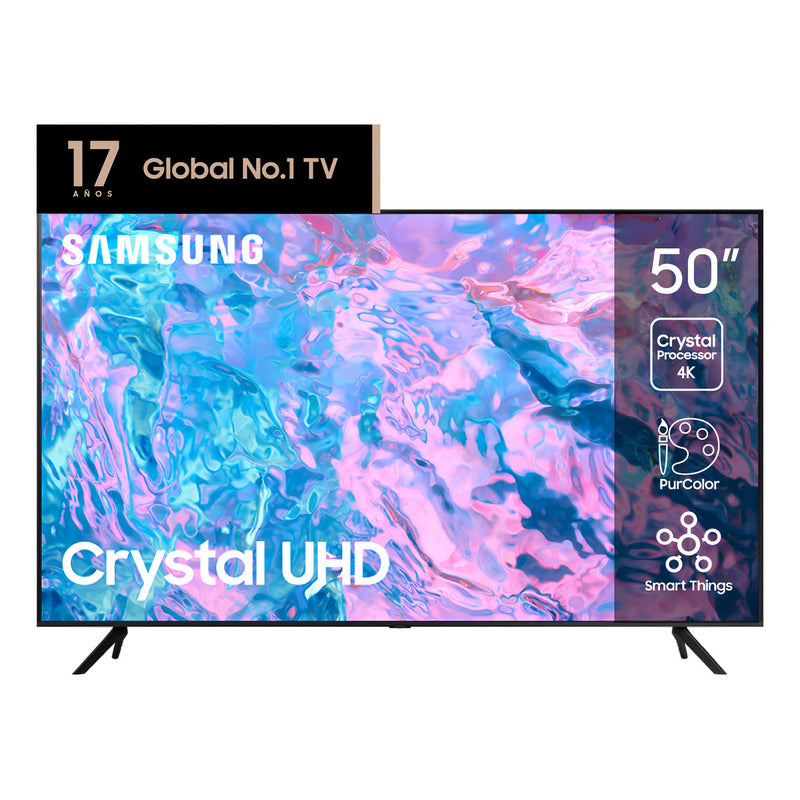 Smart Tv De 50  Samsung Crystal Uhd Un50cu7000gczb Led 4k Negro
