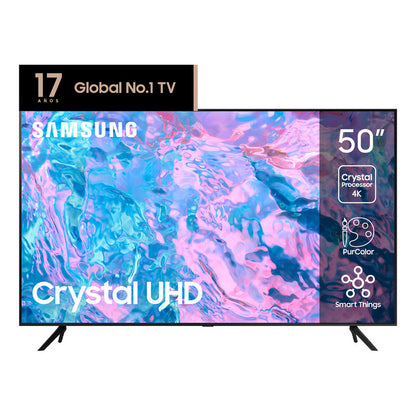 Smart Tv De 50  Samsung Crystal Uhd Un50cu7000gczb Led 4k Negro