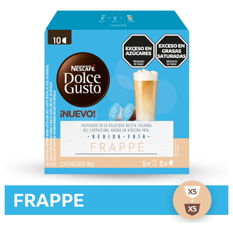 Cápsulas Dolce Gusto De Café Frappé Nescafé Pack De 10 Refrescante Y Cremoso
