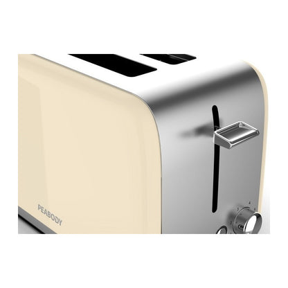Tostadora Peabody Pe-t387i 3 Funciones 6 Niveles 1050w Color Marfil