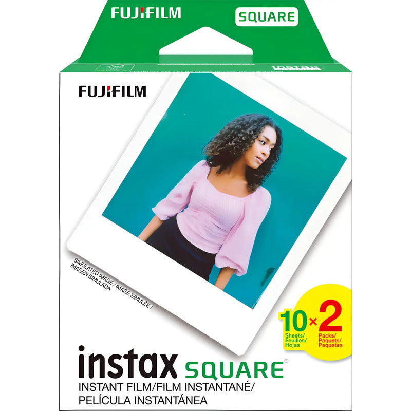 Fujifilm Instax Square - Película Para Fujifilm Instax 20 Exposiciones